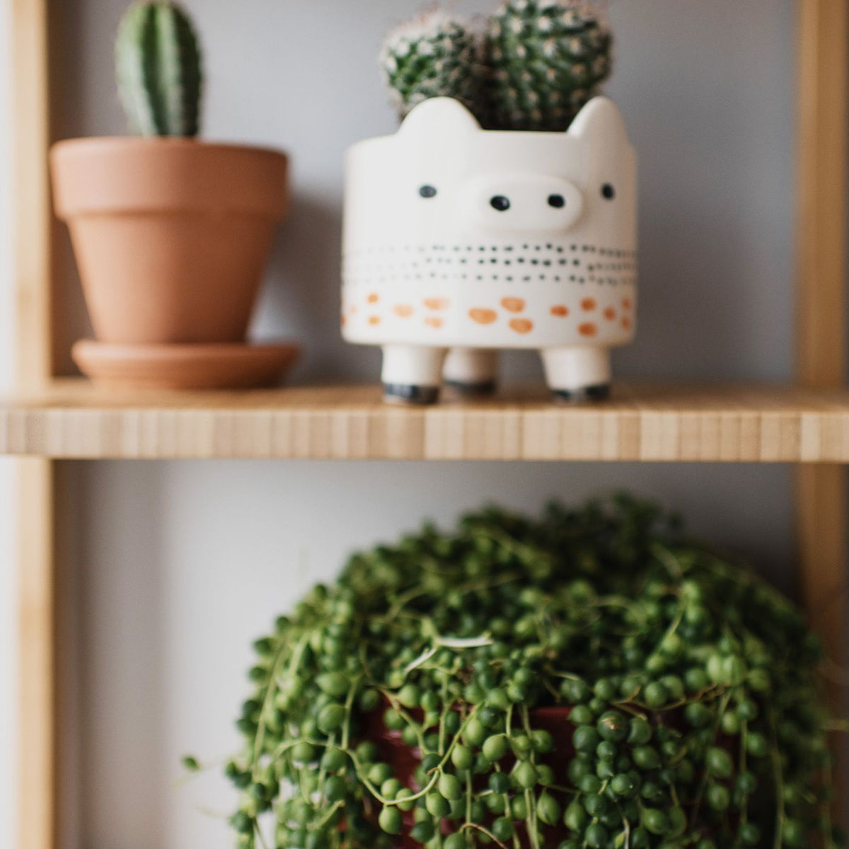 Paper Scrap Floor Planter